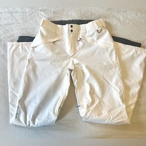 LIKE NEW Eddie Bauer Woman’s Insulated Waterproof Ski/Snow Pants, White, XS